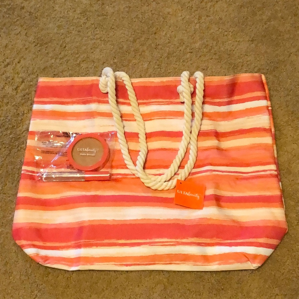 NWOT Tote & Makeup